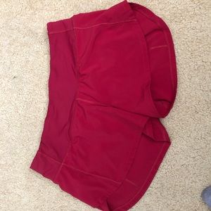 Lululemon red shorts